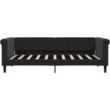  Dnevni krevet s madracem crni 90 x 190 cm baršunasti | shoptok.hr