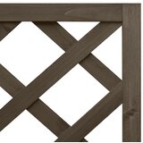  Kutna sadilica s rešetkom siva 40x40x150 cm od masivne jelovine | shoptok.hr