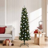  Umjetno usko božićno drvce s kuglicom 150 cm 150 LED lampica | shoptok.hr