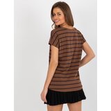 BASIC Feel Good T-shirt-RV-TS-8567.56-brown | Shoptok.si
