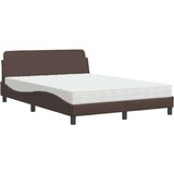  Krevet s madracem smeđi 140 x 190 cm od umjetne kože | shoptok.hr