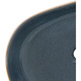Nadgradni umivaonik pješčano-plavi ovalni 59x40x14 cm keramički | shoptok.hr