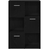 Ormar za knjige/Pregrada za sobu crni hrast 60,5 x 30 x 90 cm inženjerski drvo | Shoptok.si