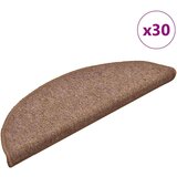 vidaXL Podloge za stopnice 30 kosov rjave barve 56x17x3 cm | Shoptok.si