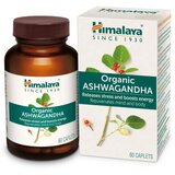 Himalaya organska ashvagandha, 380mg, 60 kapsula
