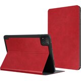 Avizar Preklopna torbica z učinkom usnja in stojalom – Xiaomi Pad 8 / Pad 8 Pro, Rdeča, (5000274228) | Shoptok.si