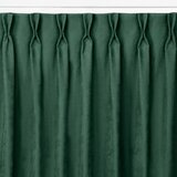  Curtain MILANA color bottle green style classic flex 7.5 cm with double pleat chenille 140x270 HOMEDE | shoptok.hr