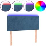  LED uzglavlje tamnoplavo 80 x 5 x 78/88 cm baršunasto | shoptok.hr