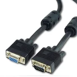 SVGA kabl, 1.8m 15M-15F dual-shielded + 2xFerr, GEMBIRD CC-PPVGAX-6B
