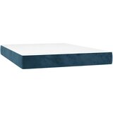  s oprugama i madracem tamnoplavi 140x190 cm baršunasti | shoptok.hr