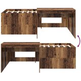  za djecu s visokim okvirom i stolom Staro drvo - Staro drvo 90 x 200 cm | shoptok.hr