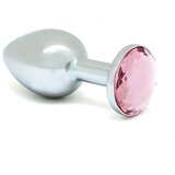 Rimba XS - roza kovinski analni dildo (srebrn) | Shoptok.si