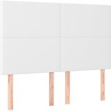  s oprugama i madracem bijeli 140x190 cm od umjetne kože | shoptok.hr