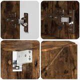  Ogledalo ormar Dimljeni hrast 80 x 17 x 55 cm Konstruirano drvo | shoptok.hr