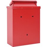  Stenska Poštna Škatla Rdeča 29 x 13 x 41 cm Lit aluminij, (5000133022) | Shoptok.si