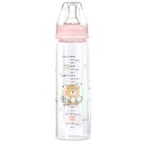 Kikka Boo flašica staklena savanna 240ml pink ( KKB21117 ) Cene