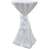 vidaXL Pregrinjalo za Mizo 60 cm Bele Barve s Trakom 2 kosa | Shoptok.si