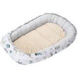 Medi Partners Baby cocoon/nest – Mint Zoo + beige Minky | ePonuda.com