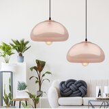 Toolight Stropna svjetiljka Privjesak Stakleno ogledalo APP323-1CP Zlato | shoptok.hr