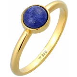 ELLI PREMIUM Prsten safirno plava / zlatna