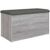  The Living Store Klop za shranjevanje siva sonoma 82x42x45 cm inženirski les - Klop Za Shranjevanje, (21448144) | Shoptok.si