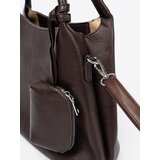Shelvt Elegant brown handbag with a toiletry bag inside | shoptok.hr
