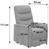 Modern Living tv-fotelj aston, relax funkcija, temno siva | Shoptok.si