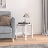 vidaXL Stolić za kavu bijeli Ø 52,5x45 cm od masivne borovine Cijene