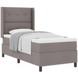 Box spring krevet Sivo-smeđa 90 x 200 cm tkanina | shoptok.hr