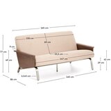 Kave Home Svjetlo smeđa sofa od šenila 165 cm Amsen – | shoptok.hr