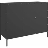  Komoda crna 100,5 x 39 x 79 cm čelik | Eponuda.com