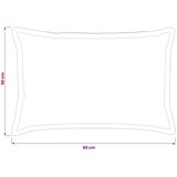  Presvlaka za jastuk 6 kom. HOUTEN Tirkizna 50 x 80 cm Poliester - Tirkizna 50 x 80 cm 6 | shoptok.hr