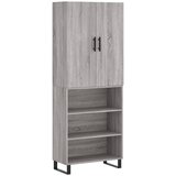 Maison Chic Visoka Komoda - Predalnik siva sonoma 69,5x34x180 cm inženirski les, (21719412) Cene