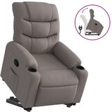 Maison Chic Naslanjač - Relax naslanjač s funkcijo vstajanja taupe blago, (22042198) Cene