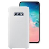 Samsung original usnjen ovitek EF-VG970LWE za Galaxy S10e G970 - zaščita zadnjega dela - bel | Shoptok.si
