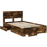  Konstrukcija postelje z vzglavjem Dimljeni oreh 120 x 200 cm, (5000103178) | Shoptok.si