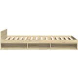 vidaXL Okvir kreveta s ladicom boja hrasta sonome 75x190 cm drveni | shoptok.hr