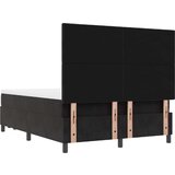  Krevet s kutijom s madracem i klupom Crni 140x200 cm Baršun | shoptok.hr