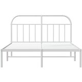  Metalni okvir za krevet s uzglavljem bijeli 180x200 cm | Eponuda.ba