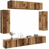  6-dijelni zidni set TV ormarić konstruirano drvo | shoptok.hr
