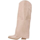 Queen Helena Škornji X31-109 Bež | Shoptok.si