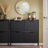 SoBuy omara za čevlje kovinska lesena bela 177 cm, (5000009233) | Shoptok.si