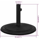  Stalak za suncobran crni 45 x 45 x 30 cm od lijevanog željeza | shoptok.hr