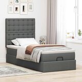 vidaXL otomanski okvir kreveta s madraca tamnosivi 80x200cm od tkanine | shoptok.hr