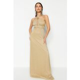 Trendyol Evening & Prom Dress - Gold - A-line Cene