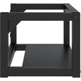  Zidni okvir za kupaonski umivaonik crni 59x38x31 cm željezni | shoptok.hr
