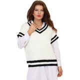 La Modeuse Puloverji 68853_P160670 Bela | Shoptok.si