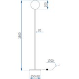 Toolight Podna svjetiljka Floor APP926-1F | shoptok.hr