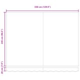 Ručna uvlačiva tenda Crveno-bijela pruga 350x250 cm | shoptok.hr