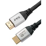 MS Industrial hdmi m -> hdmi m 2.1, 2m, V-HH7200, crni